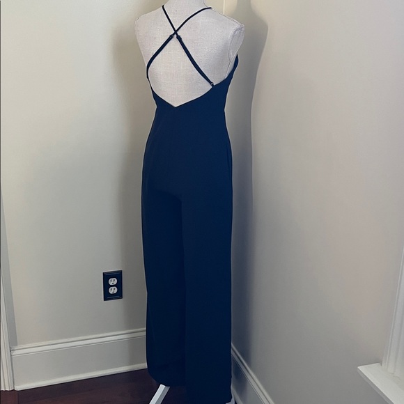 🆕 1.STATE Women's Open-Back Halter Wide-Leg Jumpsuit - Picture 16 of 16